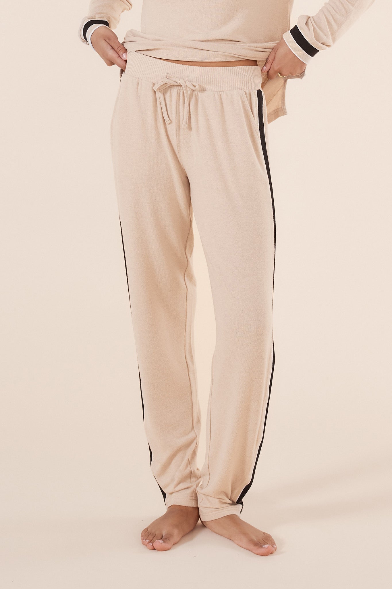 Alison Sporty Long Lounge Set - Natural