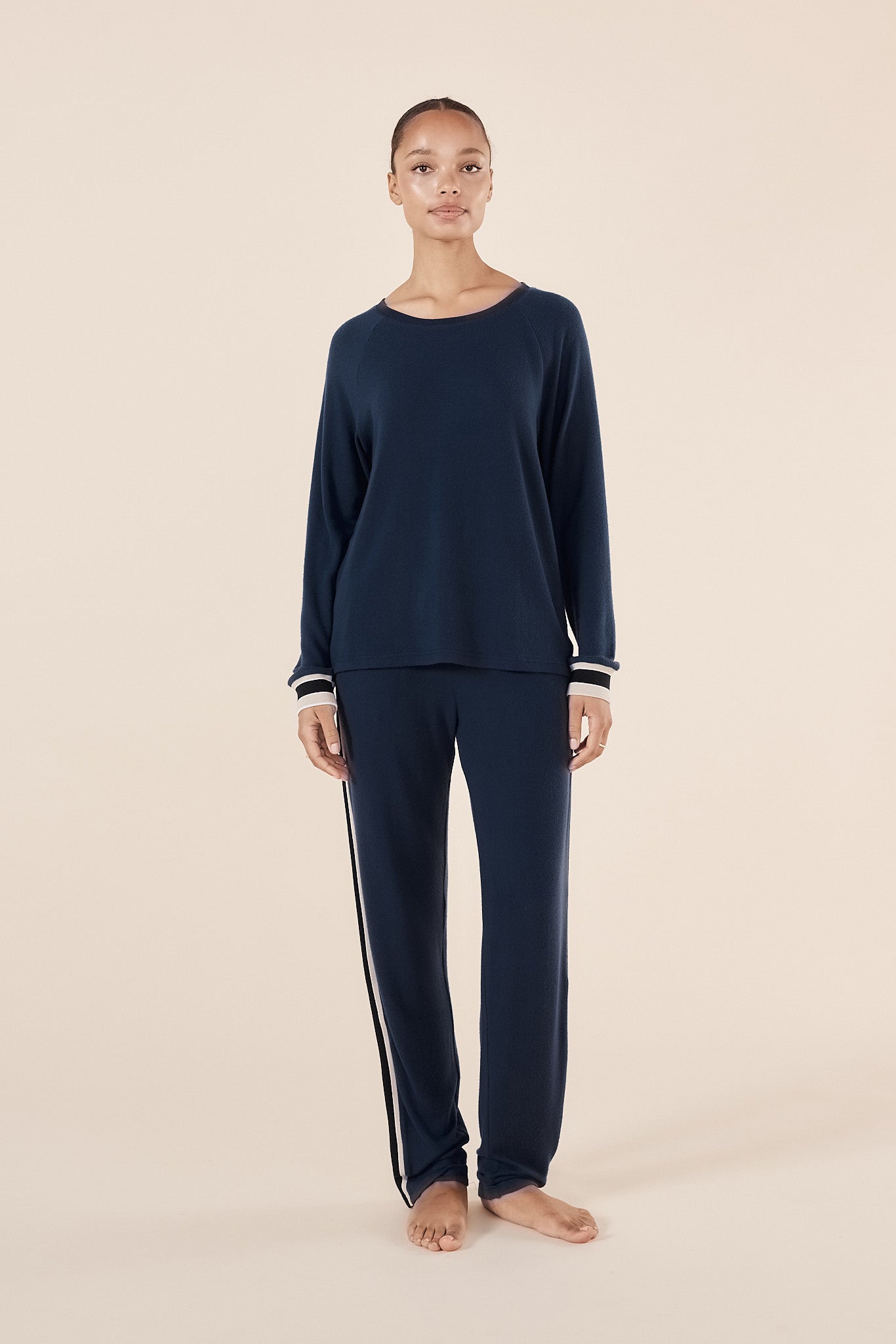 Alison Sporty Long Lounge Set - Navy