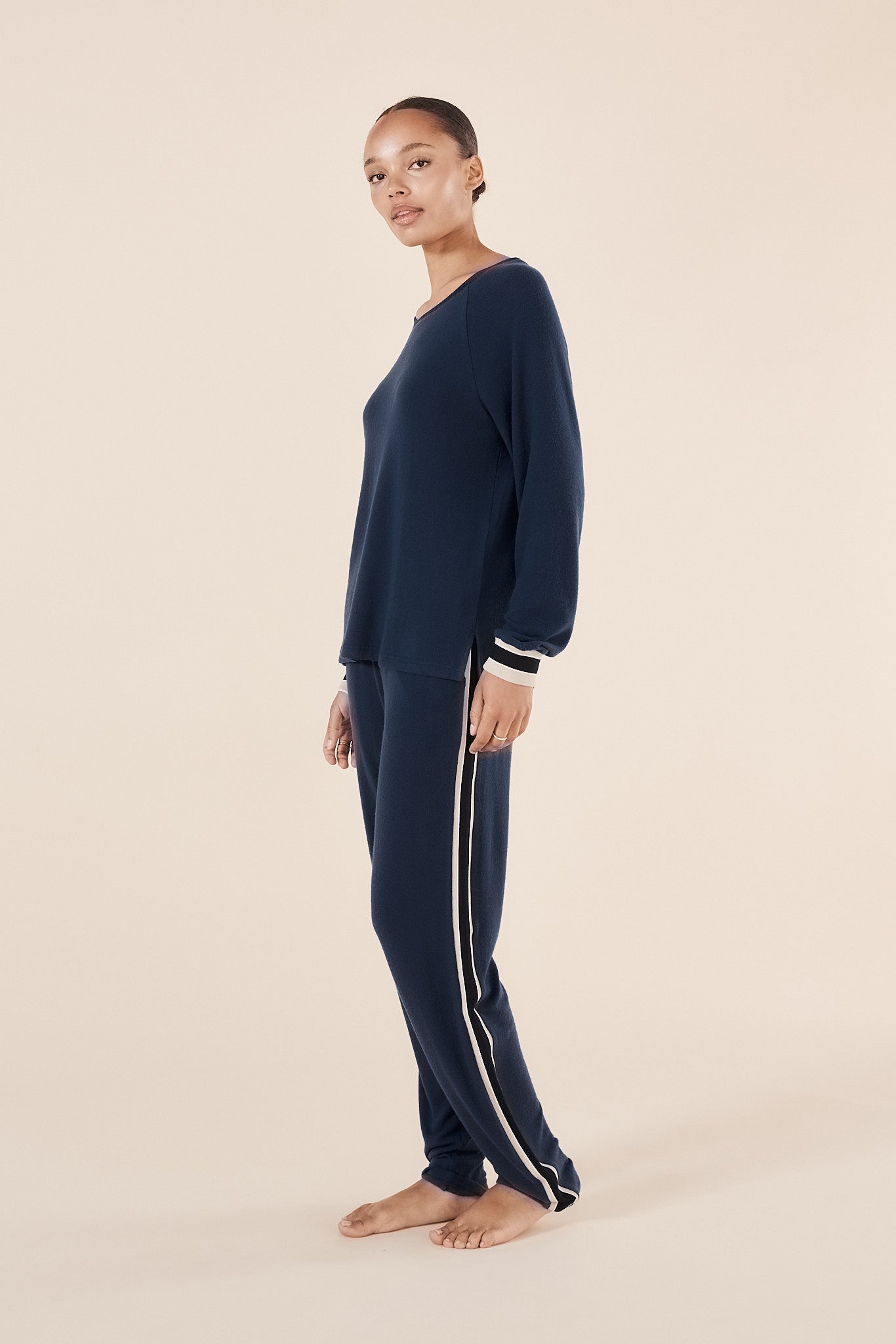 Alison Sporty Long Lounge Set - Navy
