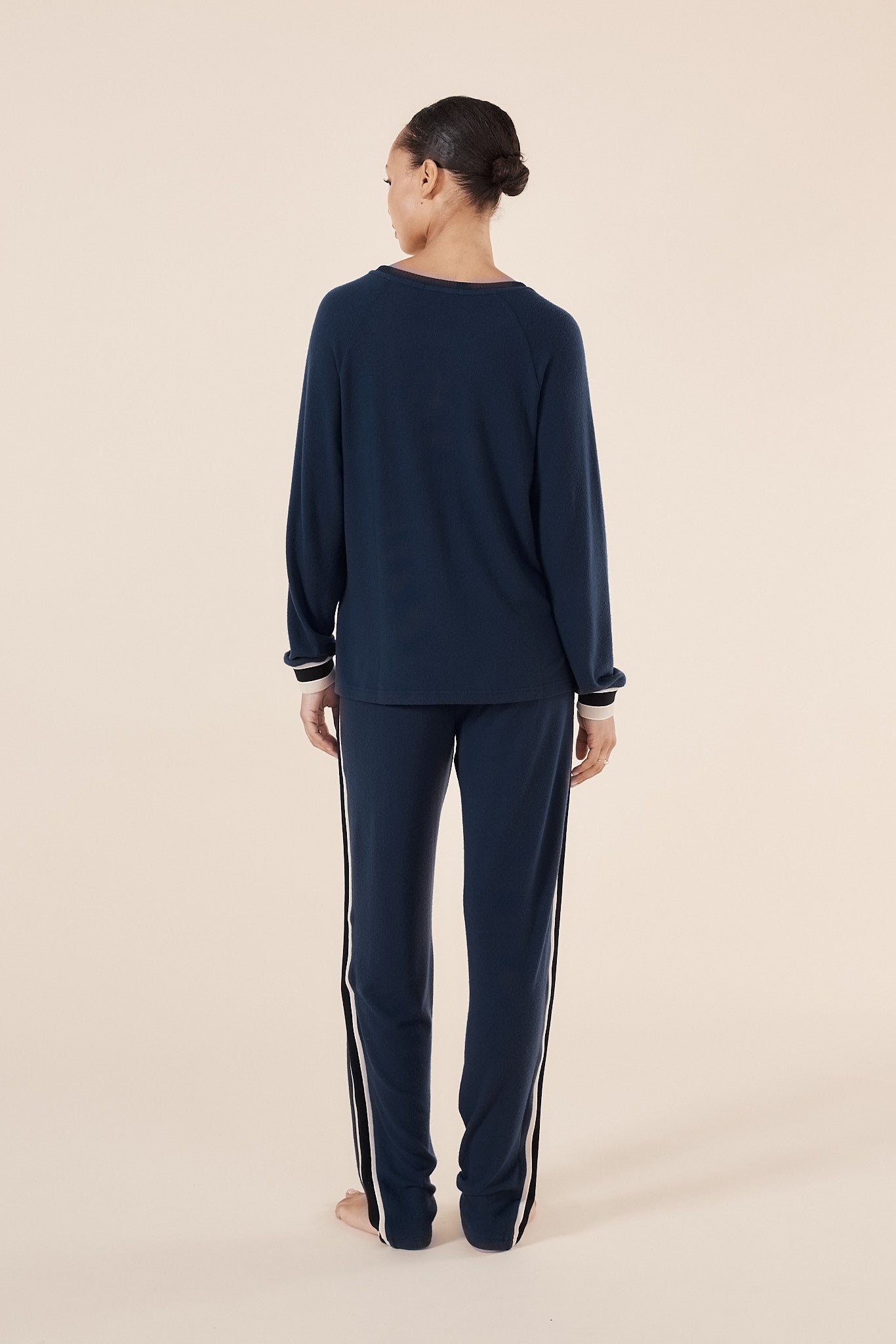 Alison Sporty Long Lounge Set - Navy