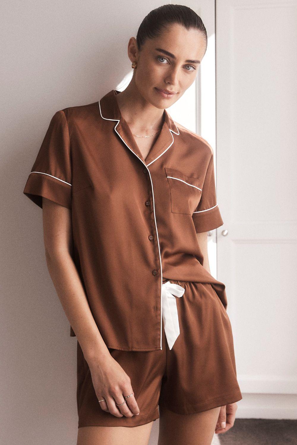 Amy Brown Satin PJ Short Set