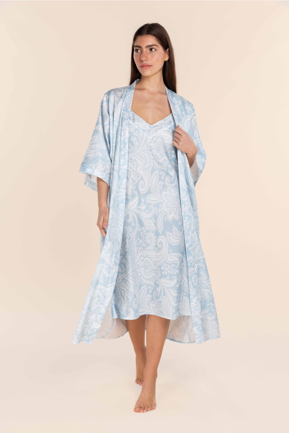 Annie Cotton Sateen Robe
