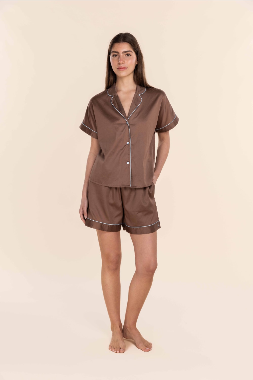 Ariana Double Piping Short Set
