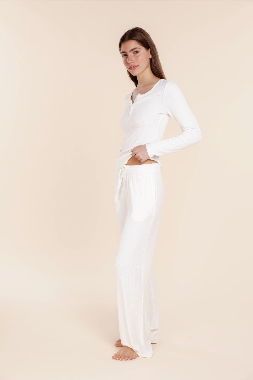 Athens Ribbed Long Pants