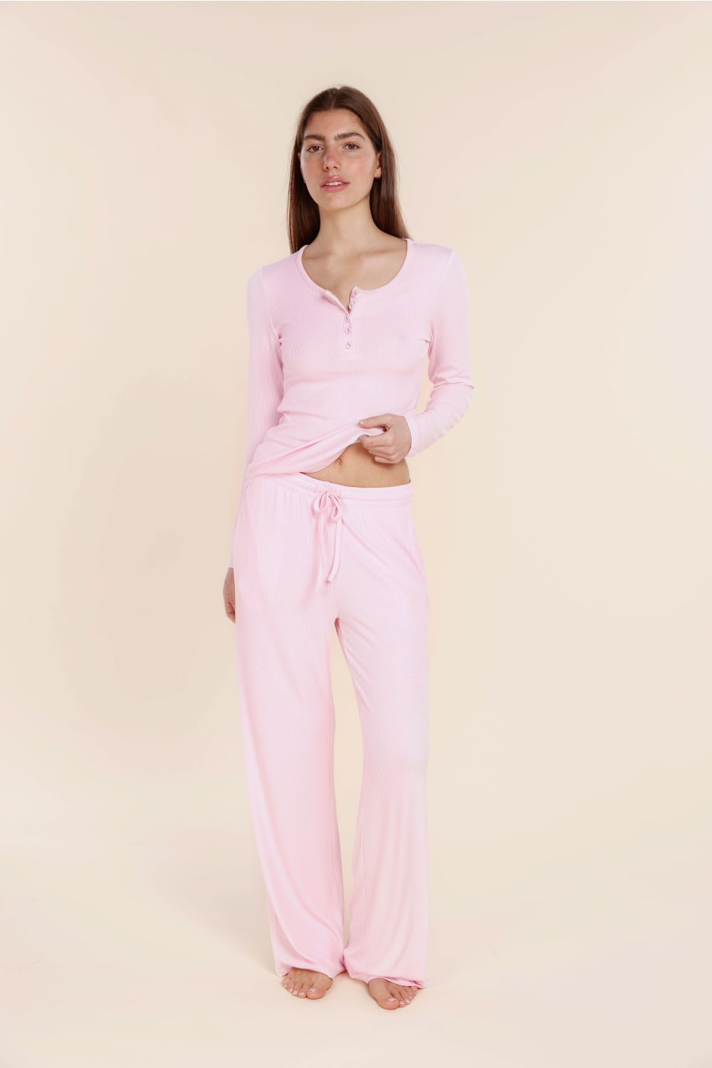 Athens Ribbed Long Pants