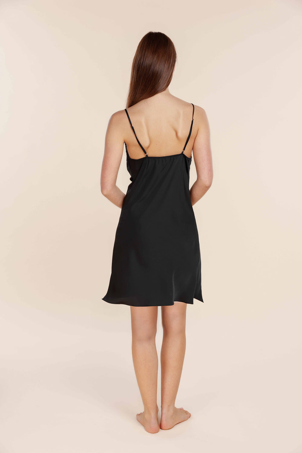 Azalia Silky Satin Short Chemise