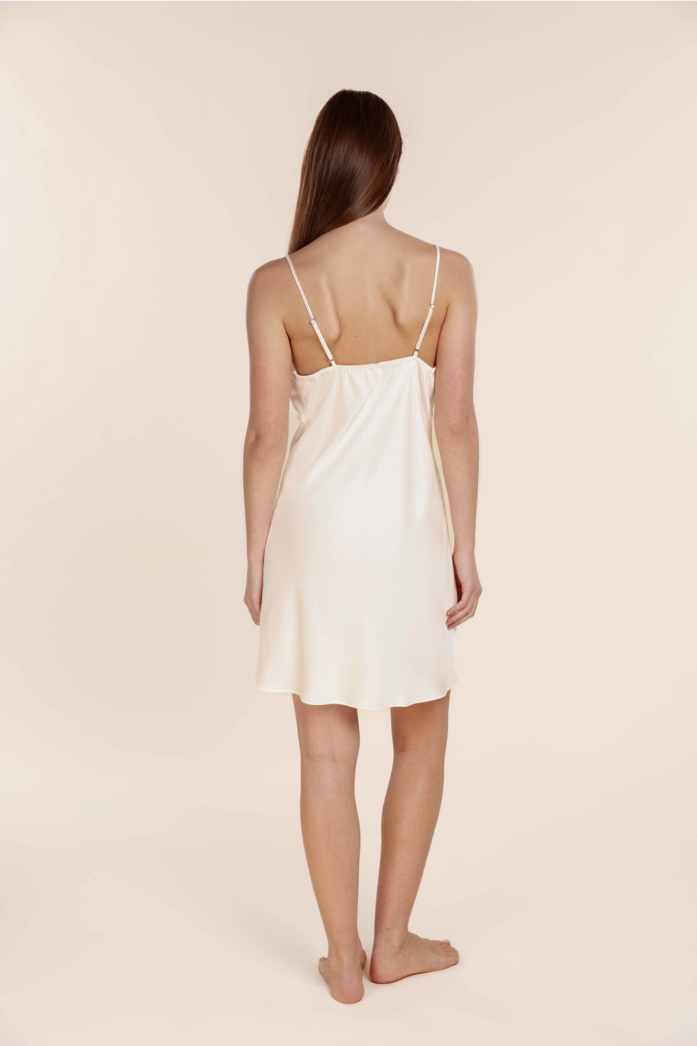 Azalia Silky Satin Short Chemise