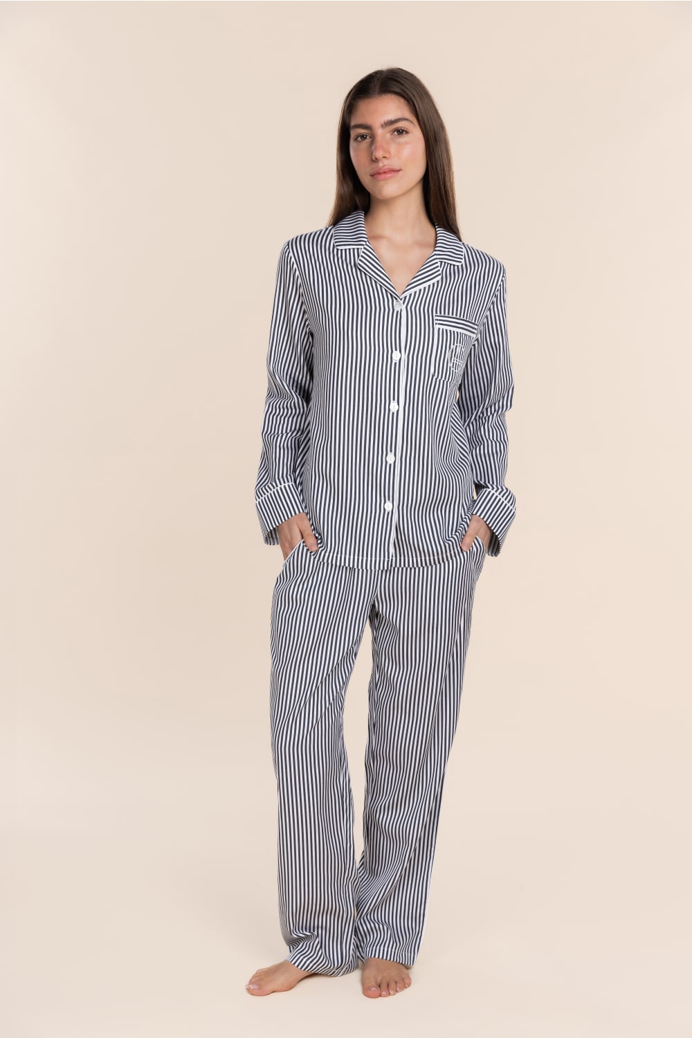 Susanna Cotton Long PJ Set