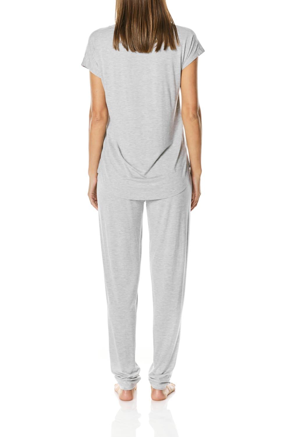 Cora Grey V Neck Modal Pj Set