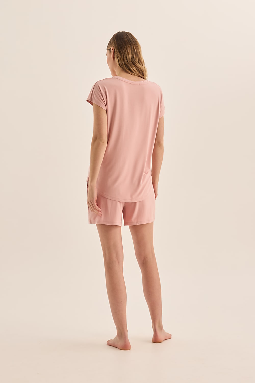 Dahlia Pink Bamboo Short Set