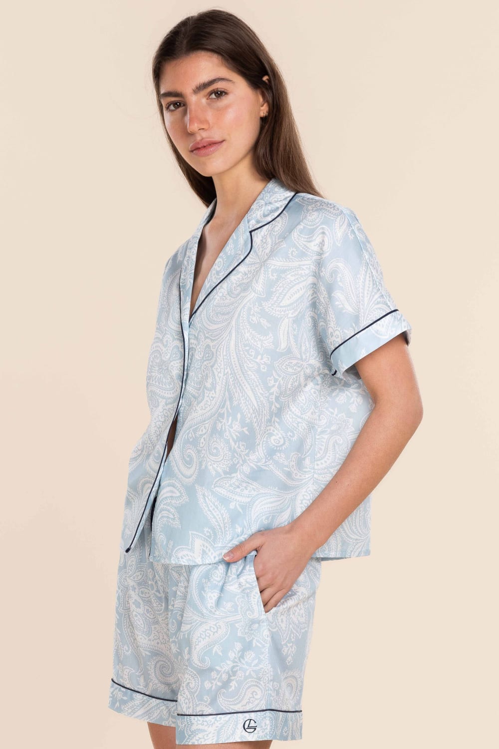 Daphne Cotton Sateen Short Set