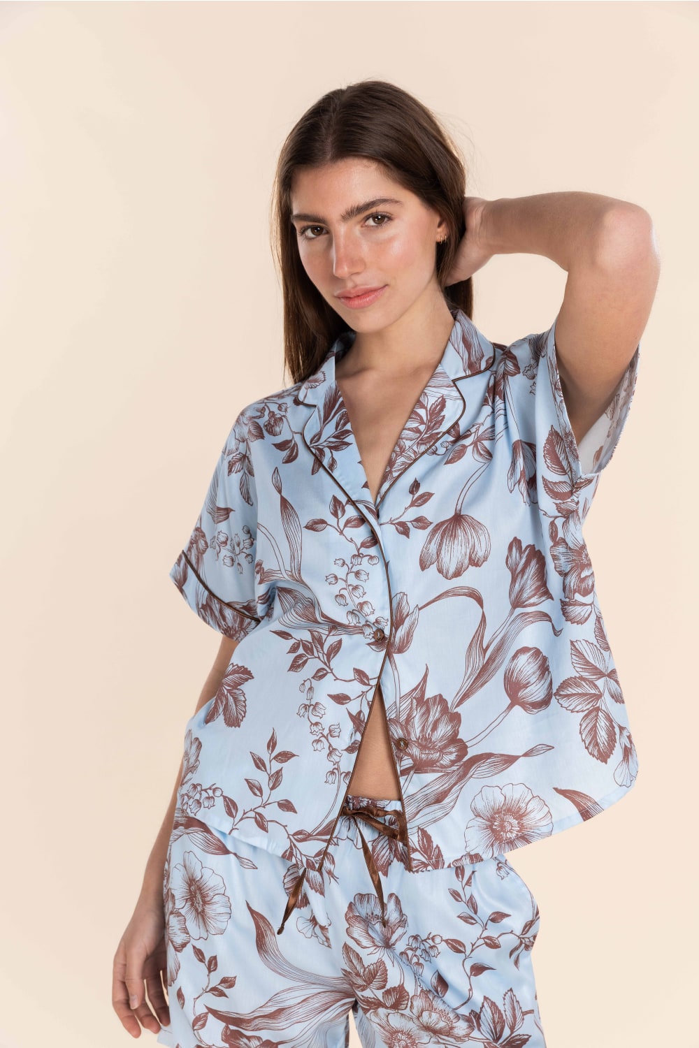 Domenica Cotton Sateen Short Set