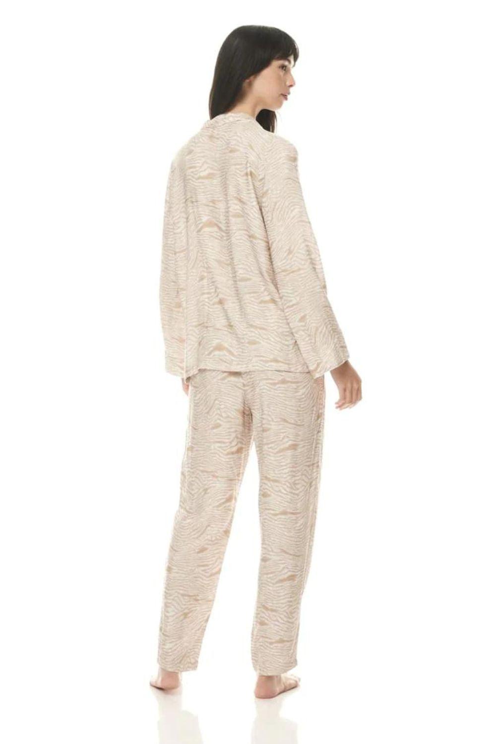 Ebony Biscuit Animal Print PJ