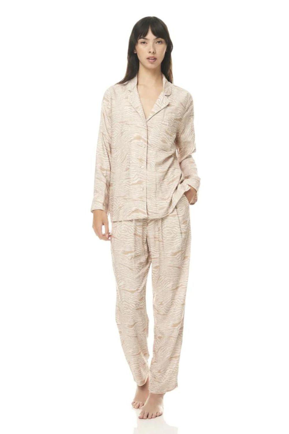 Ebony Biscuit Animal Print PJ