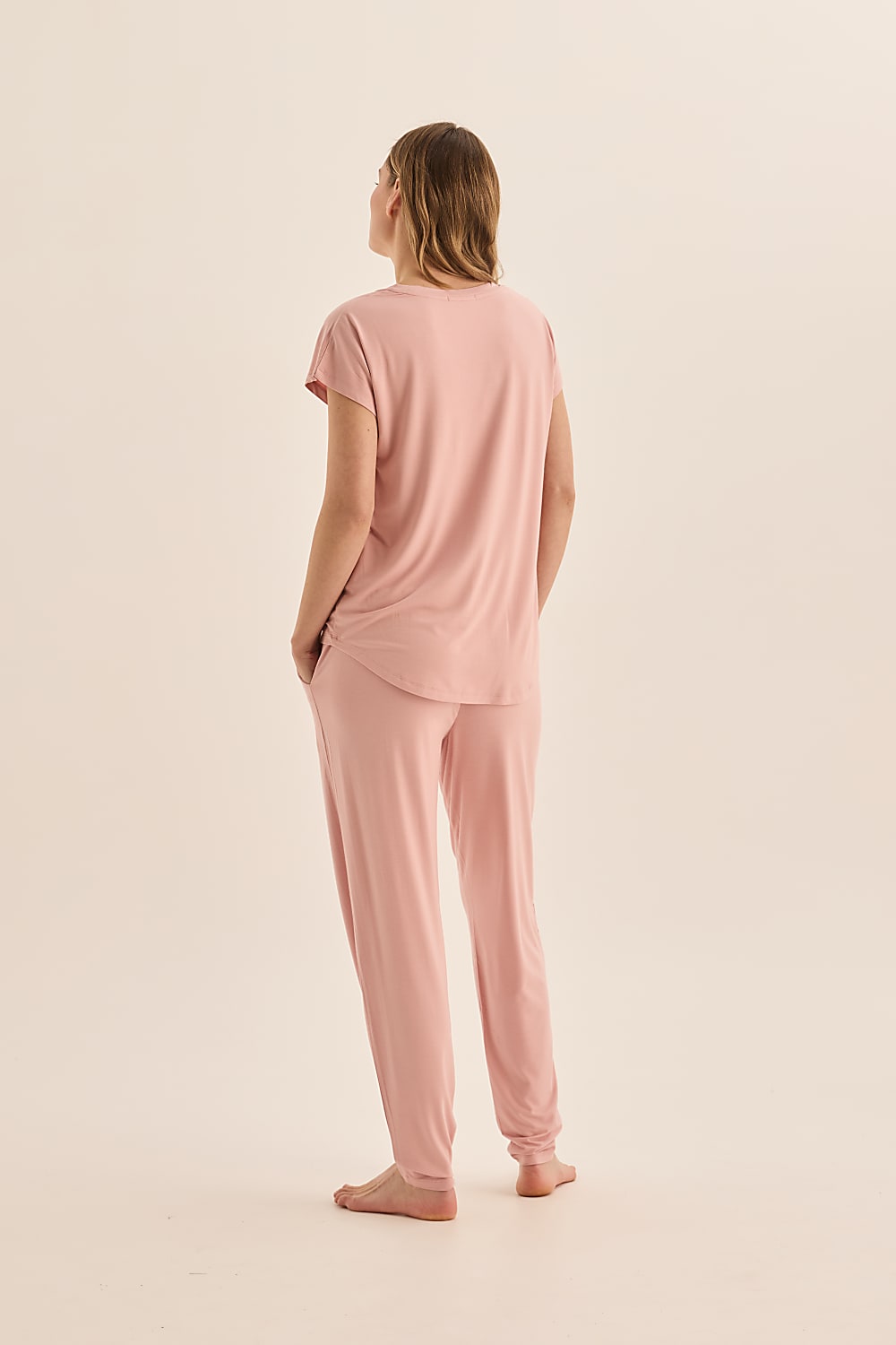 Elara Pink Bamboo Pyjama Set