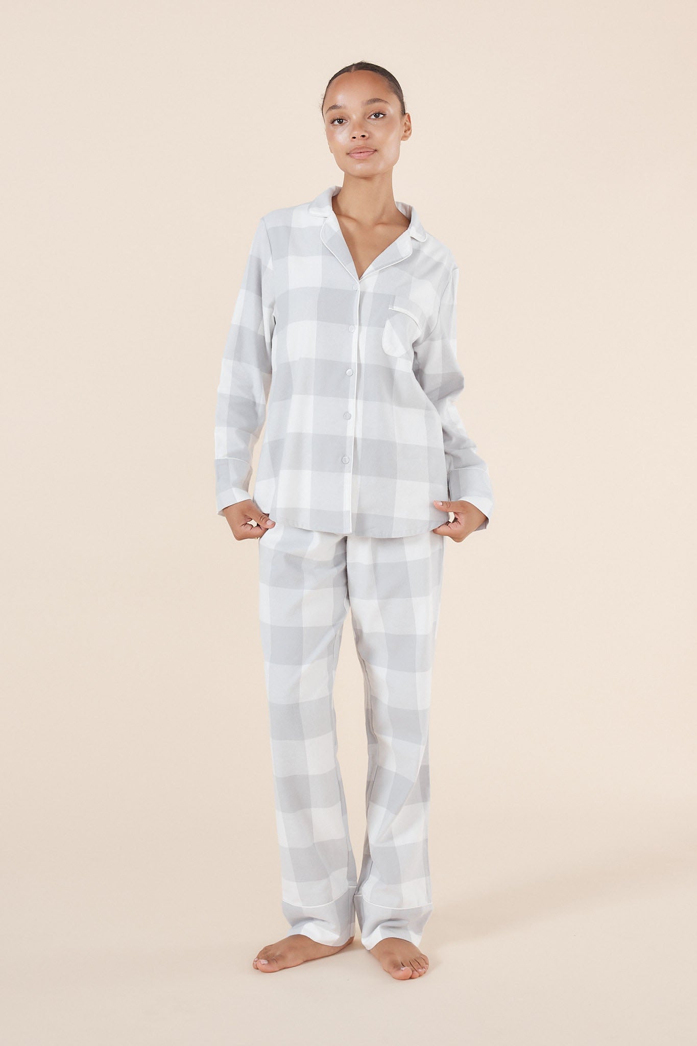 Emery Buffalo Check Cotton PJ set