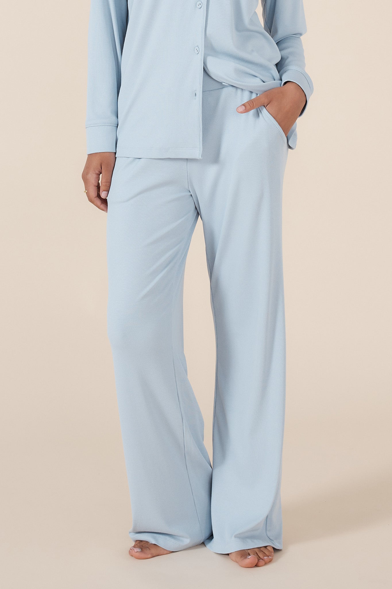 Emilia Ribbed Lounge PJ set