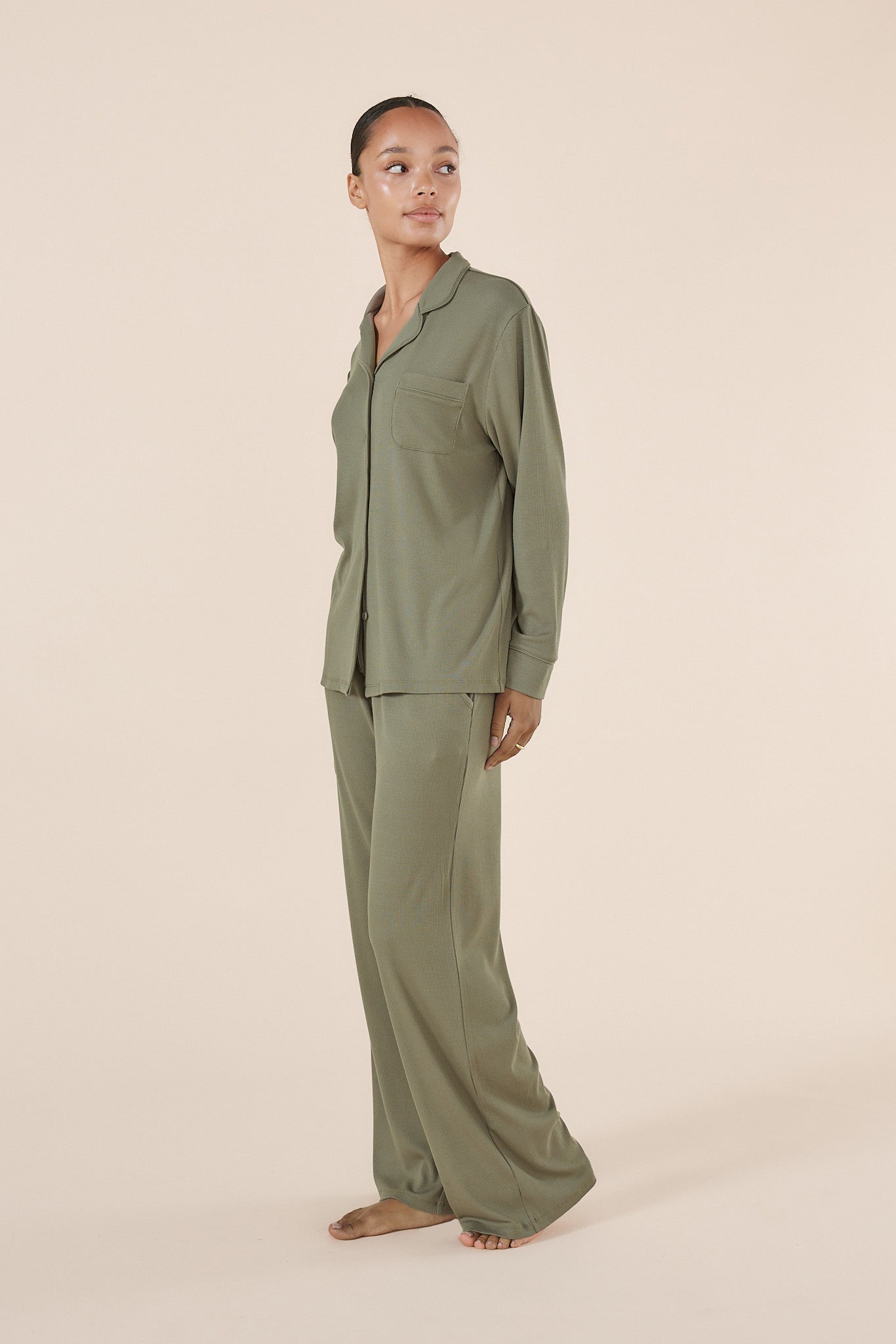 Emilia Ribbed Lounge PJ set