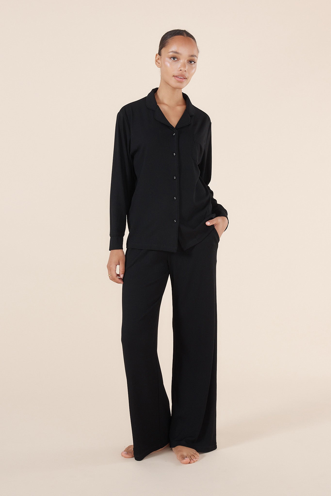 Emilia Ribbed Lounge PJ set