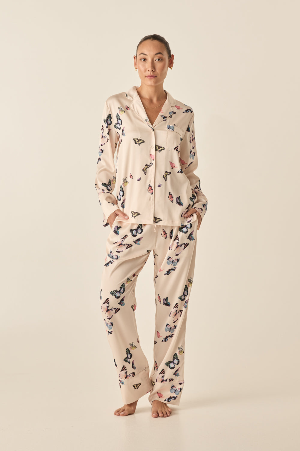 Estelle Butterfly Silky Satin Set 