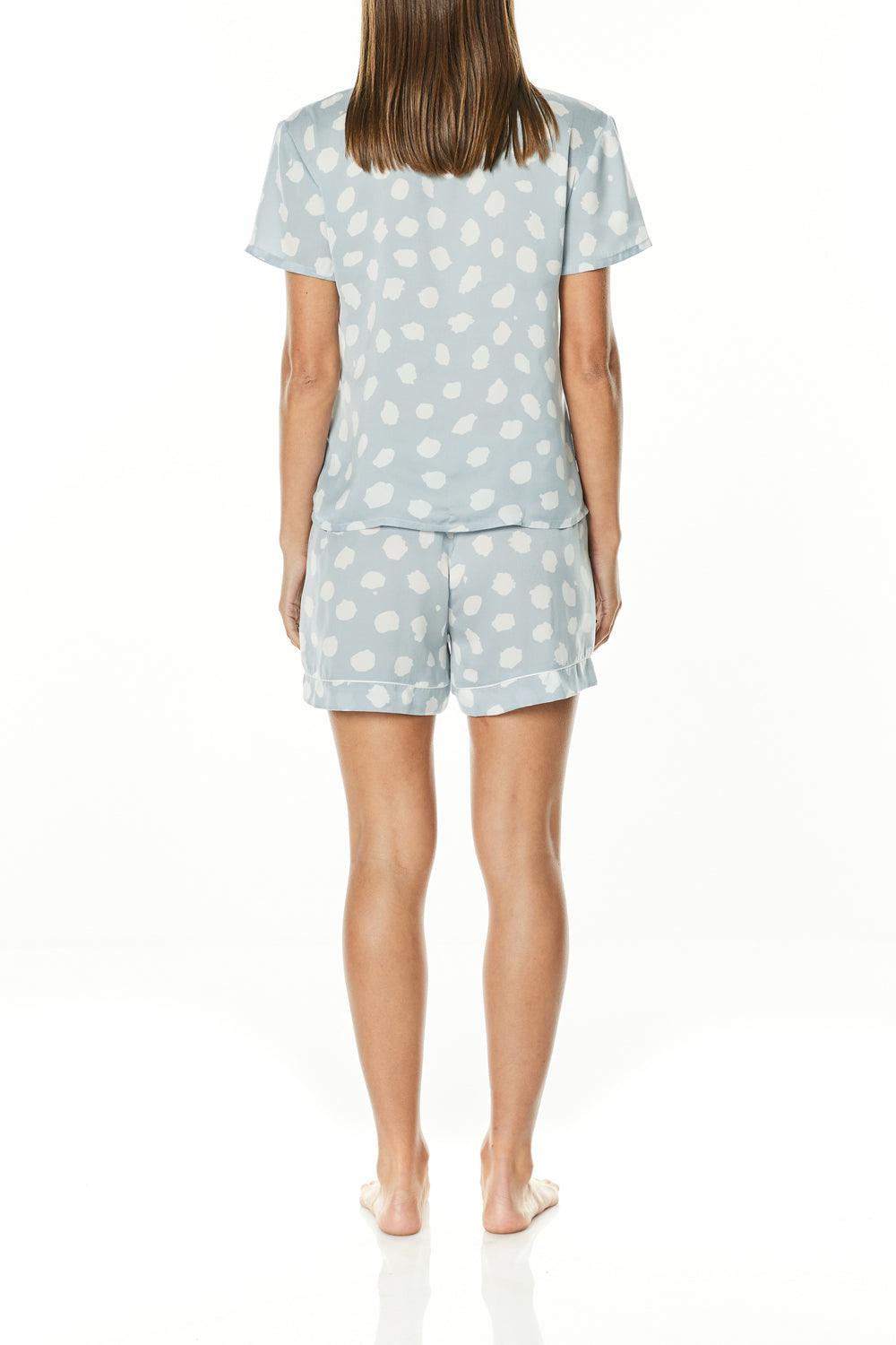 Evita Blue PJ Short Set