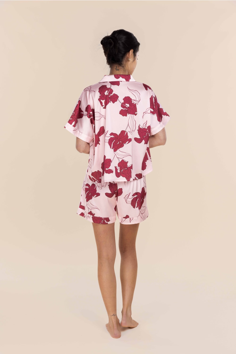 Freya Recycled Silky Satin Short Set