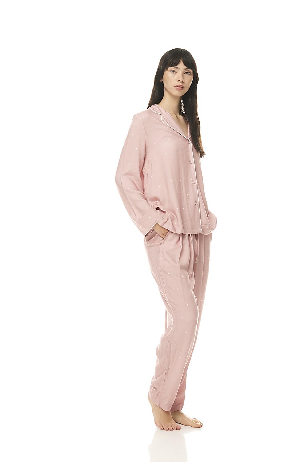 Geneva Pink Spot PJ Set