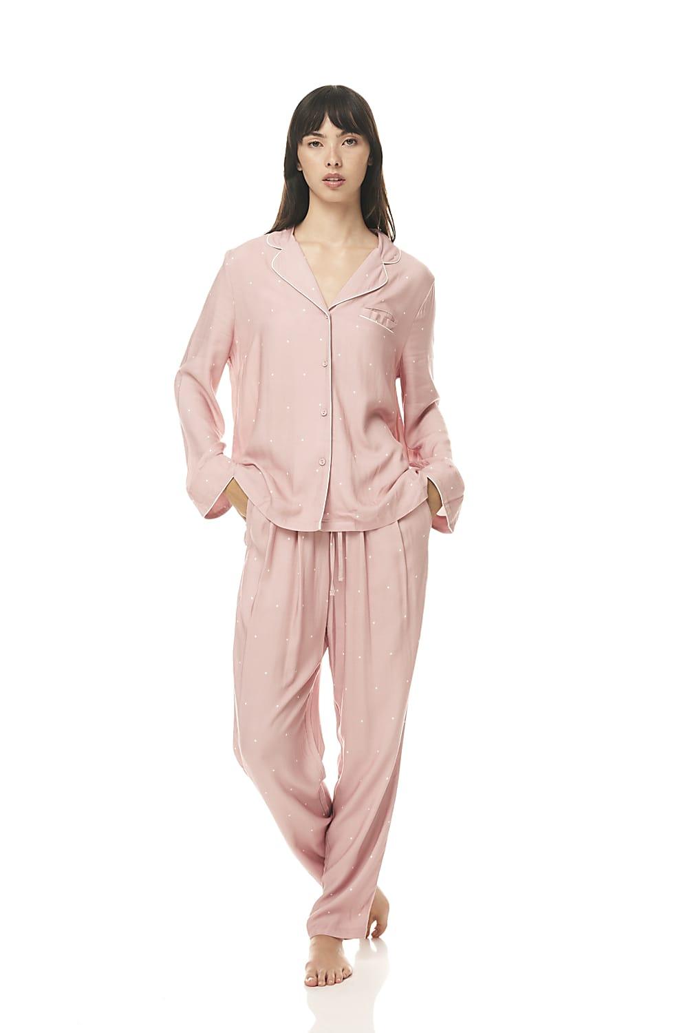 Geneva Pink Spot PJ Set