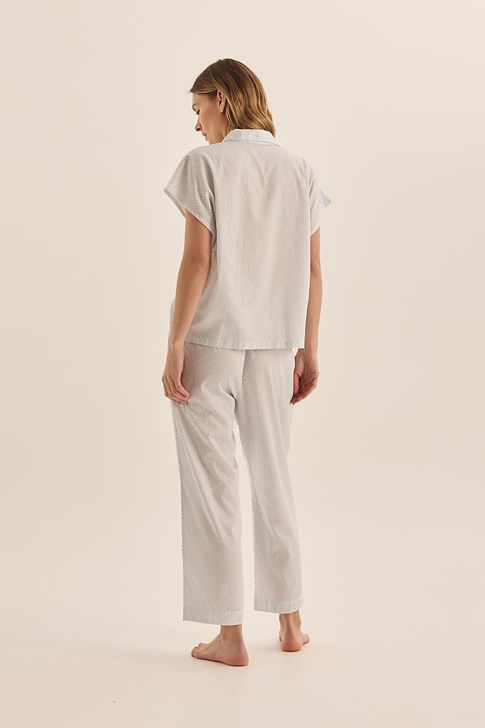 Goldie Blue Diamond Cotton PJ