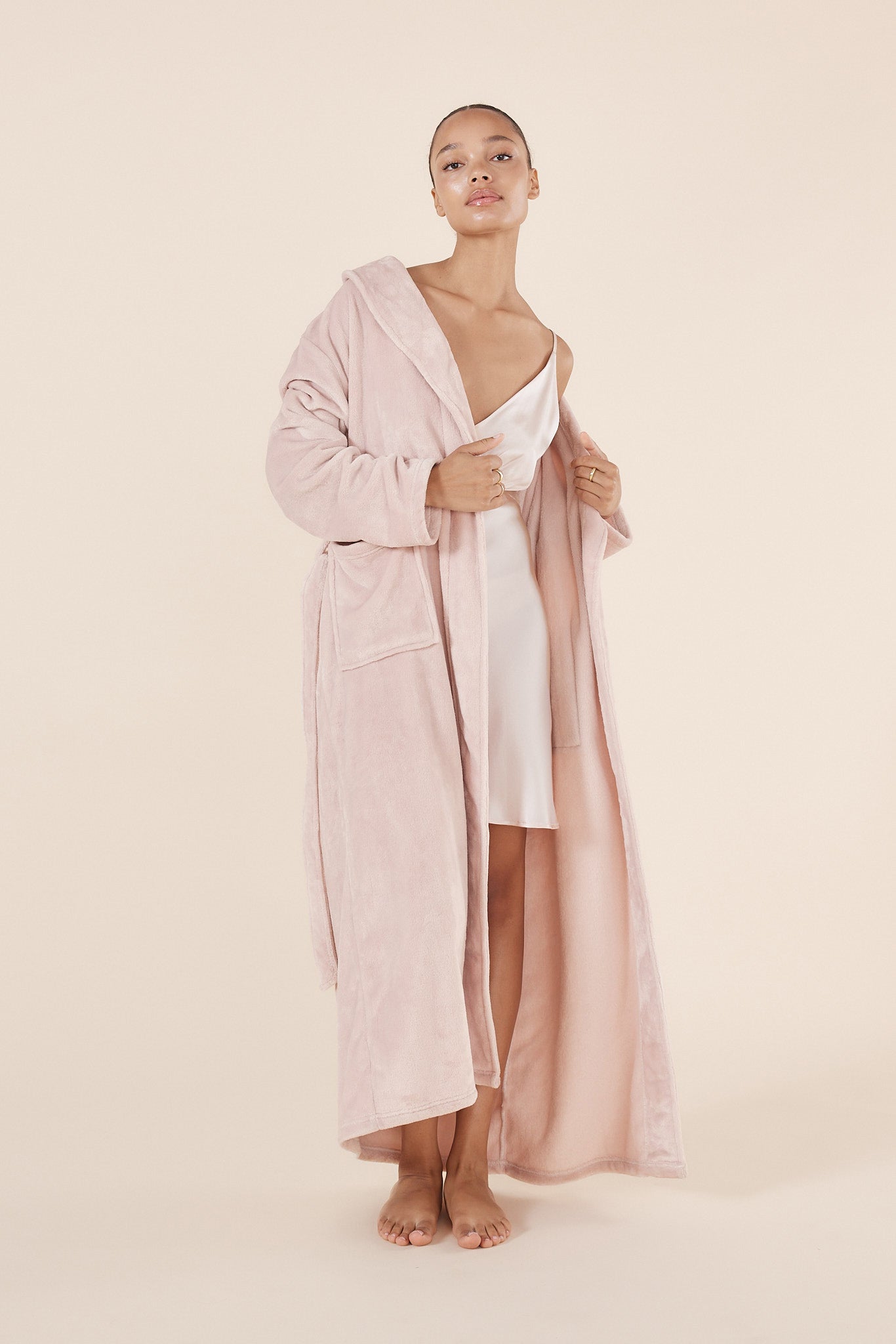 Imogin Pink Plush Robe