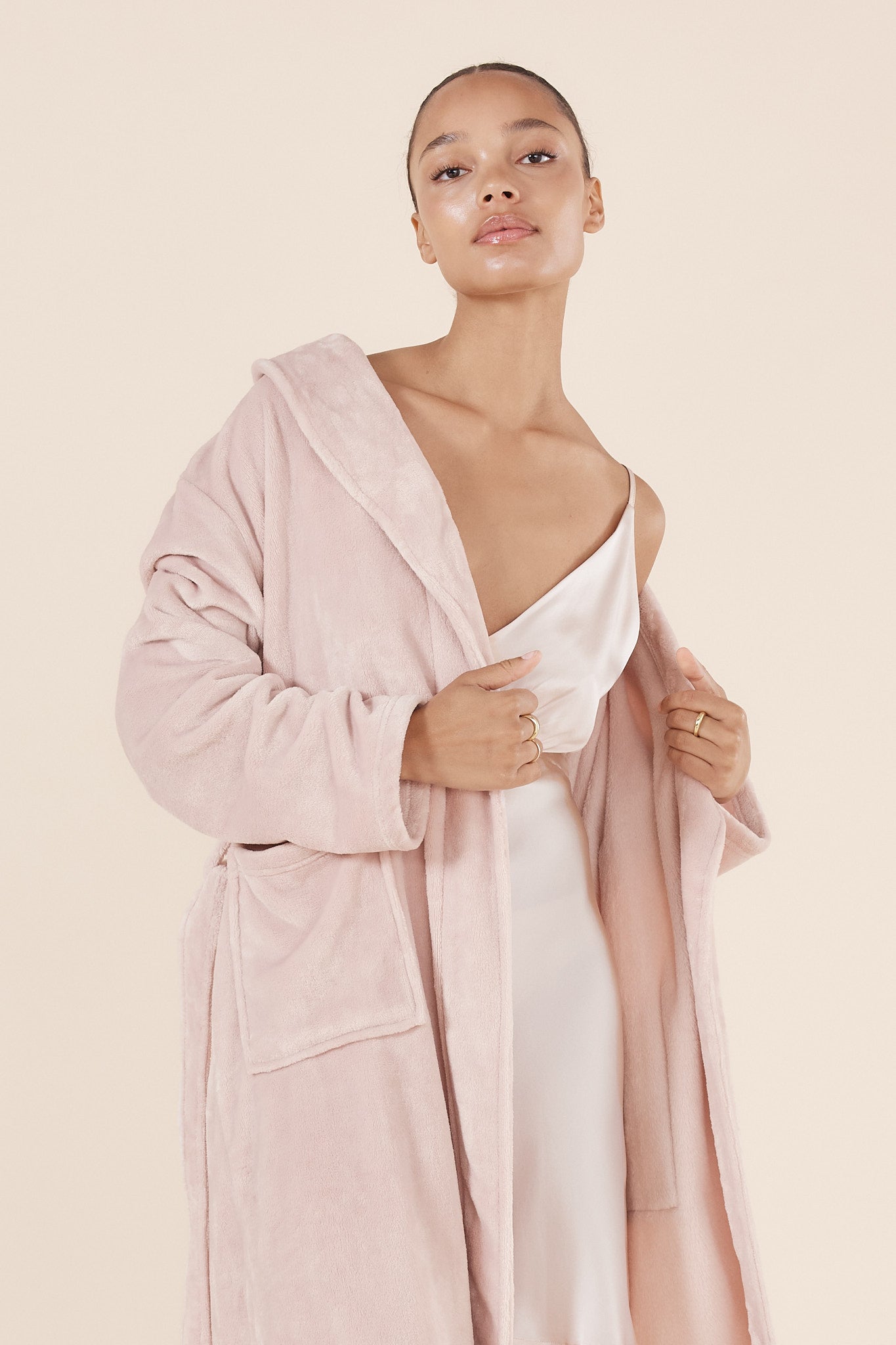 Imogin Pink Plush Robe