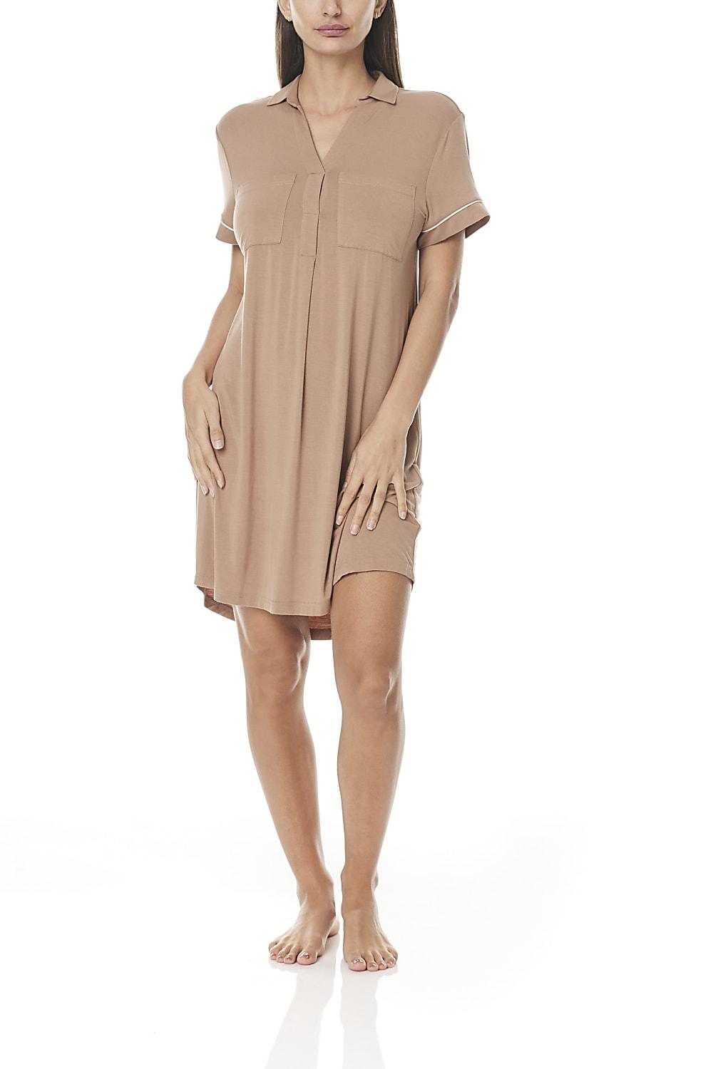 Jacinta Caramel Modal Tee Nightie