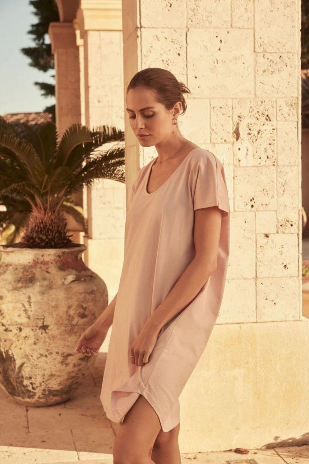 Jean Pink Tee Bamboo Nightie