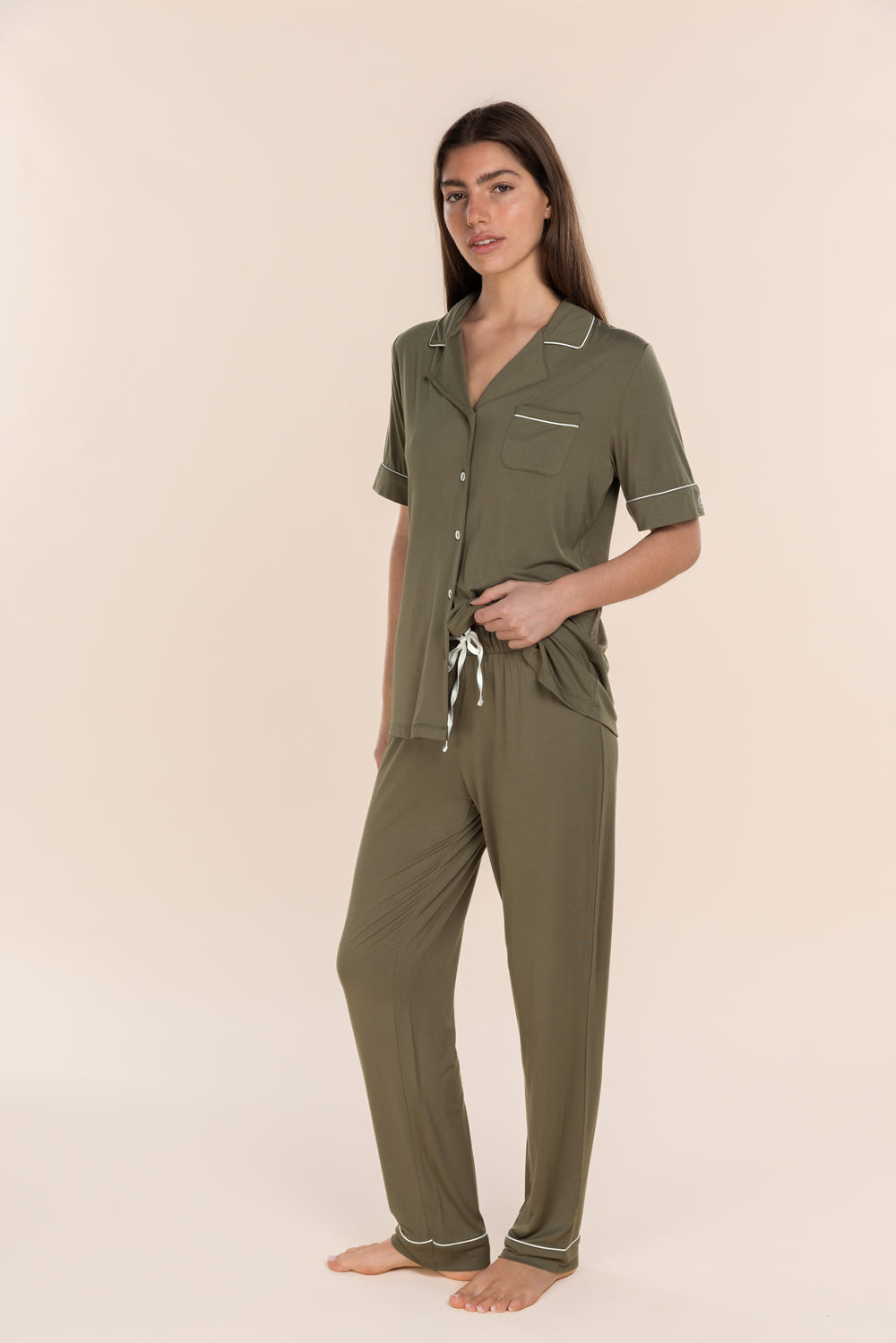 Jenna Bamboo Long PJ Set