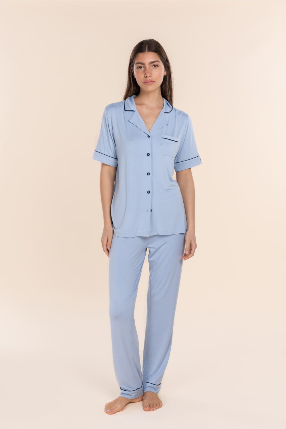 Jenna Bamboo Long PJ Set