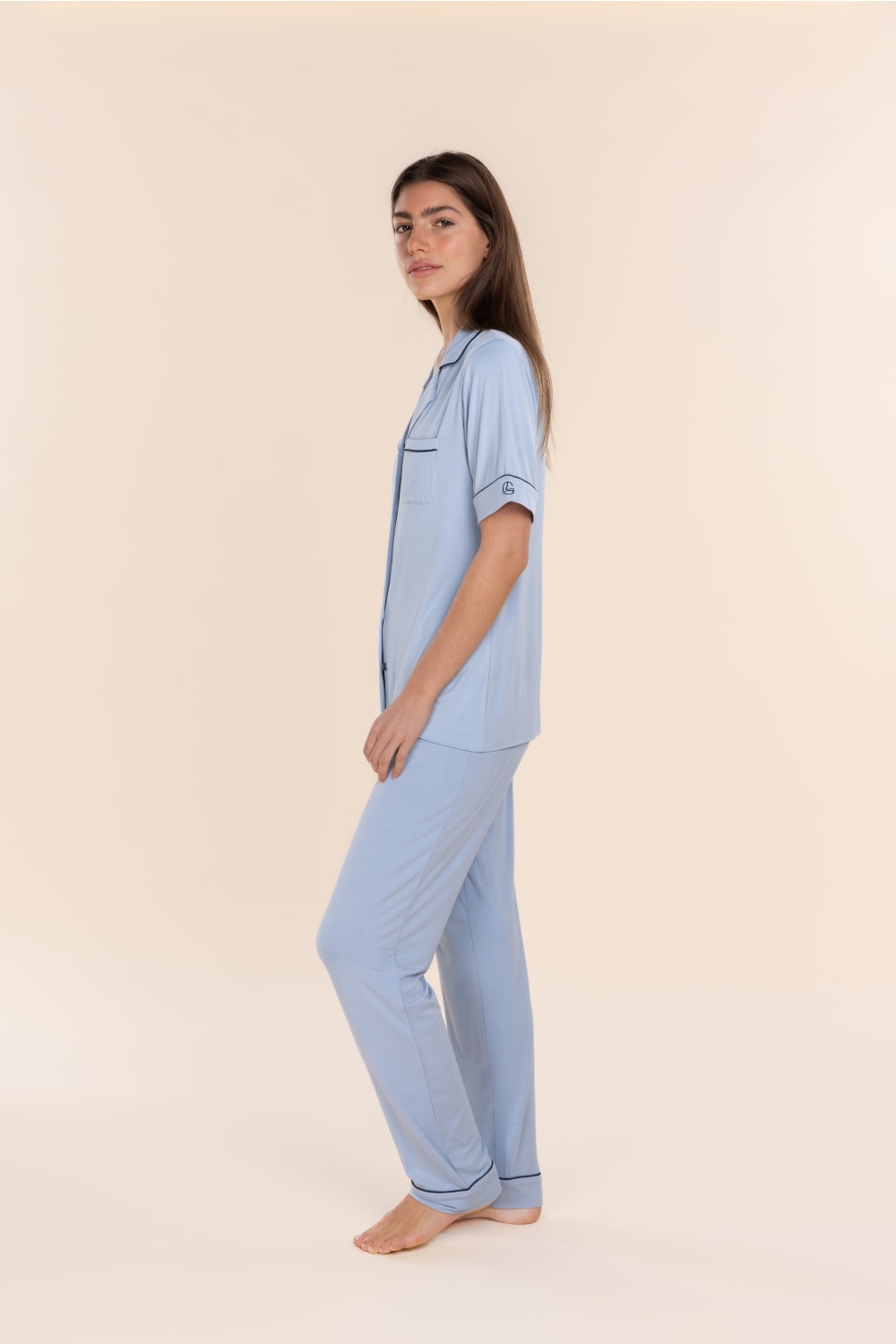 Jenna Bamboo Long PJ Set