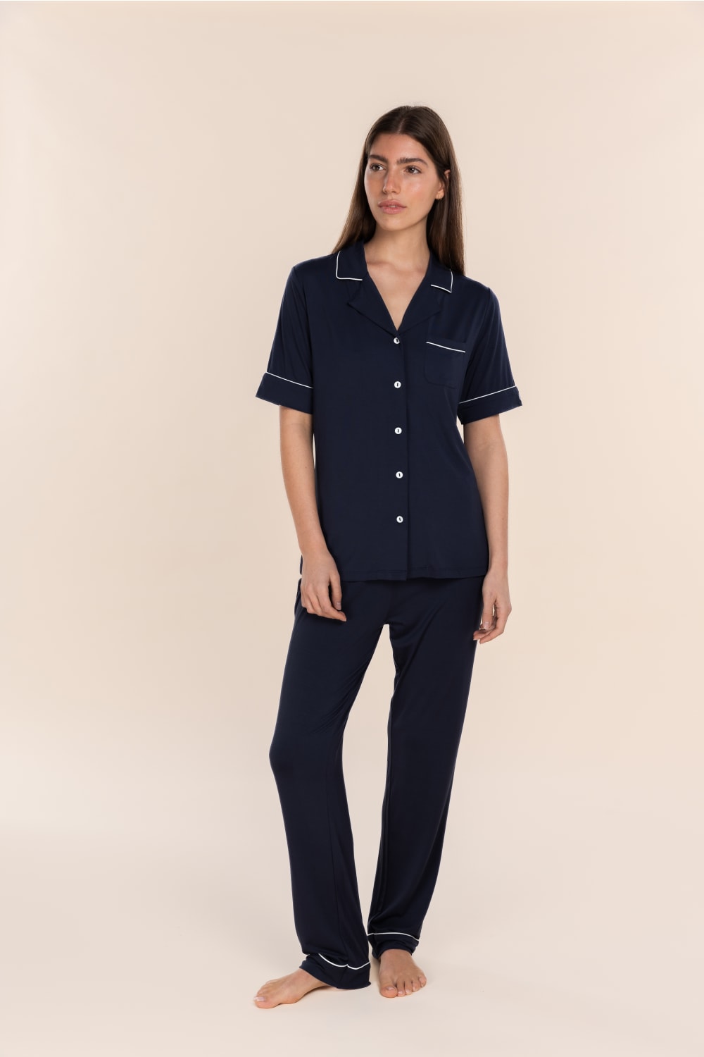 Jenna Bamboo Long PJ Set