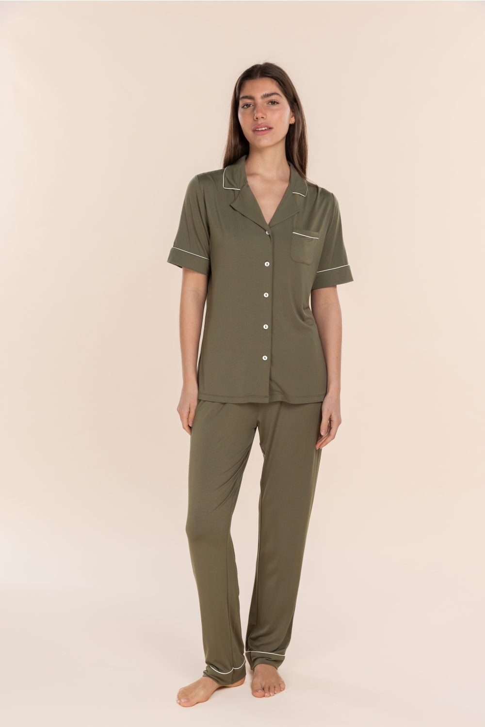 Jenna Bamboo Long PJ Set