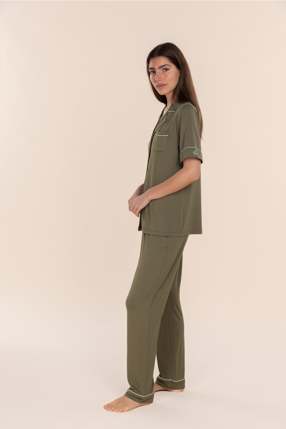 Jenna Bamboo Long PJ Set