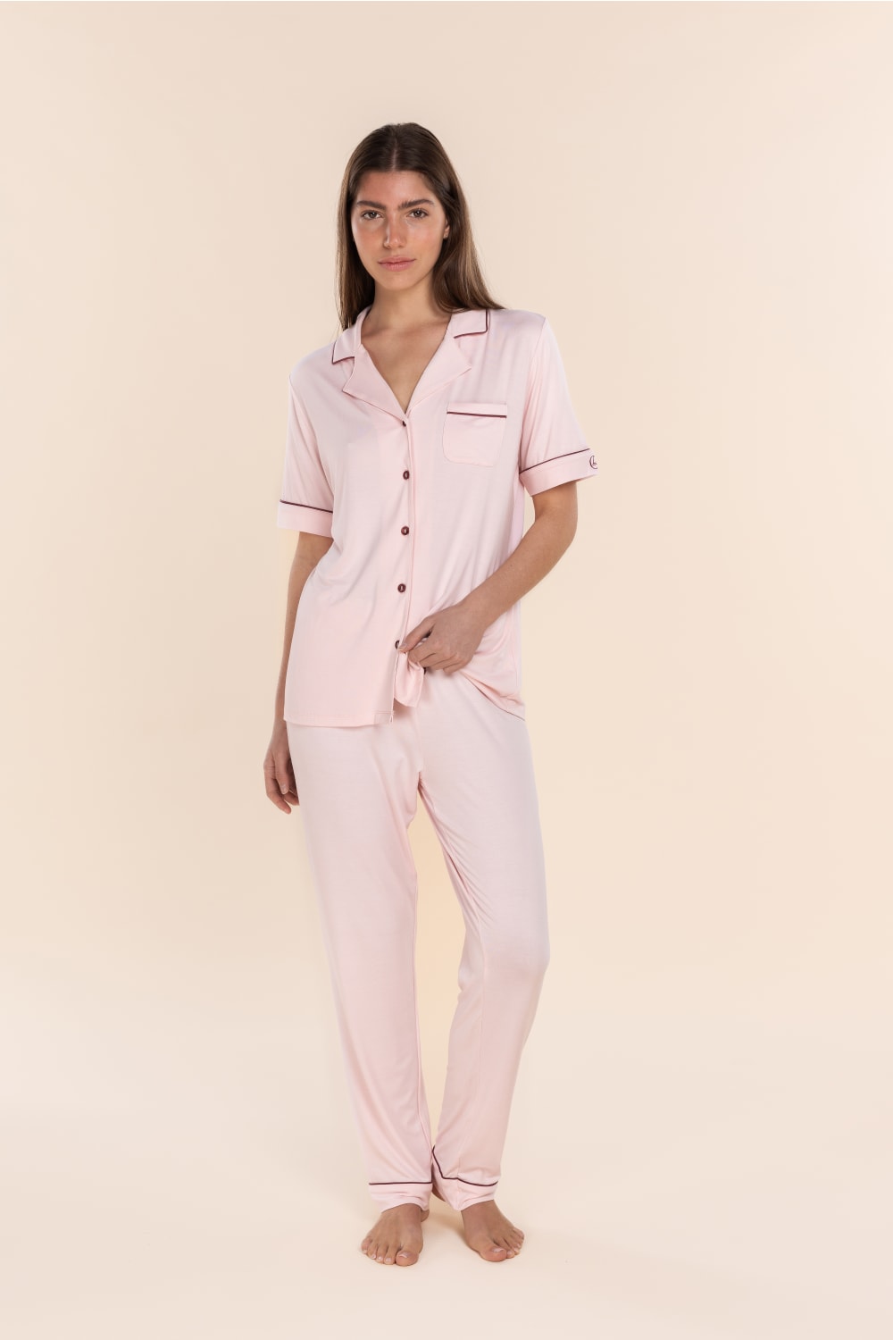Jenna Bamboo Long PJ Set