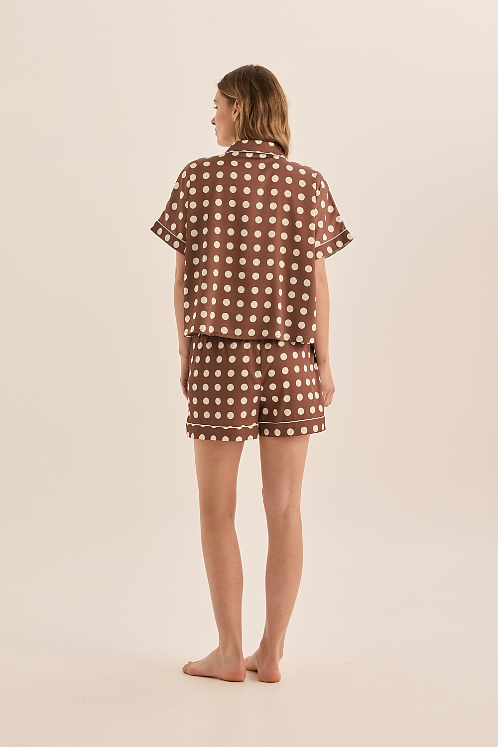 Jillian Brown Spot Short Set
