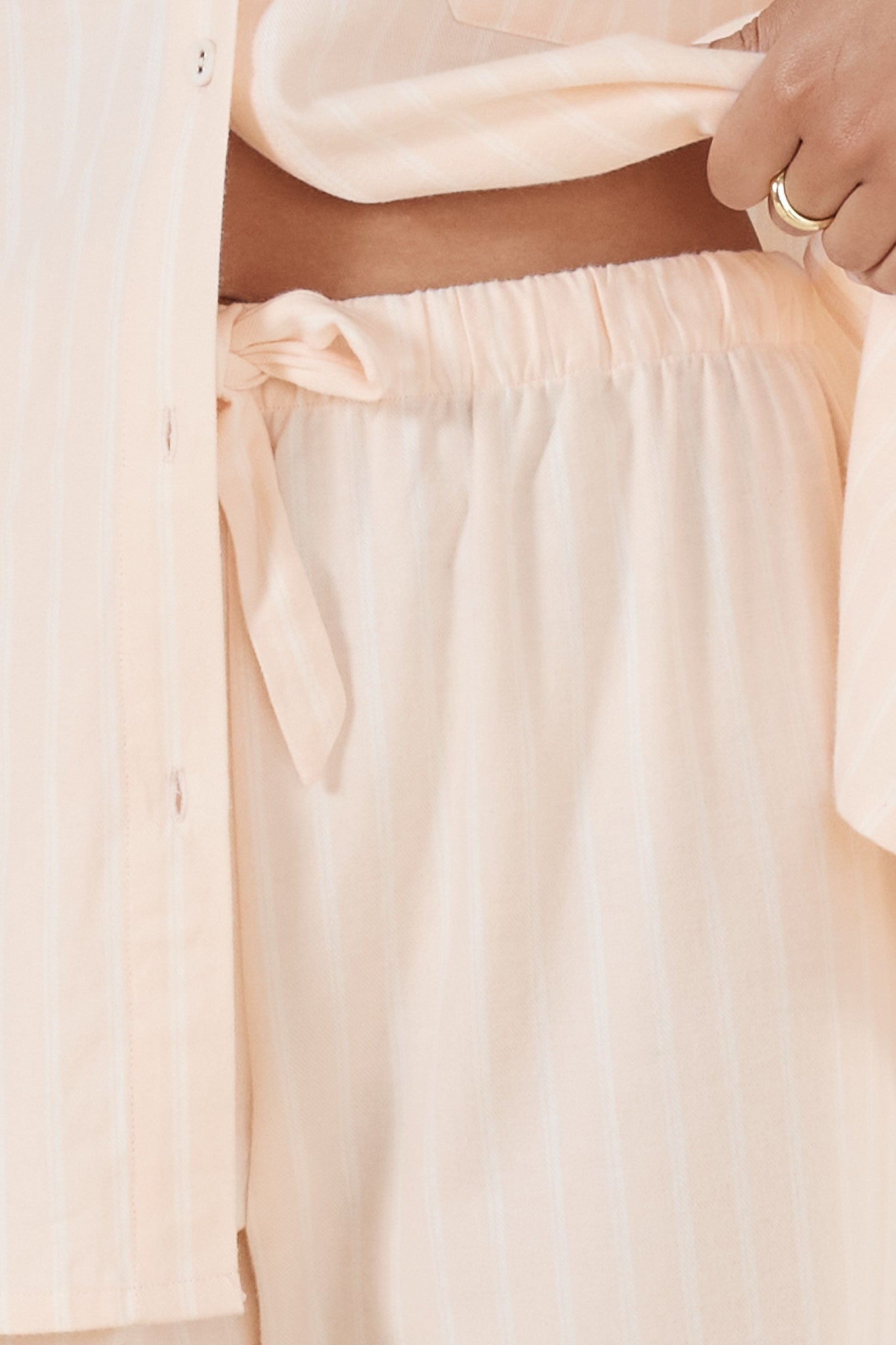 Josephine Pink Stripe Cotton PJ set