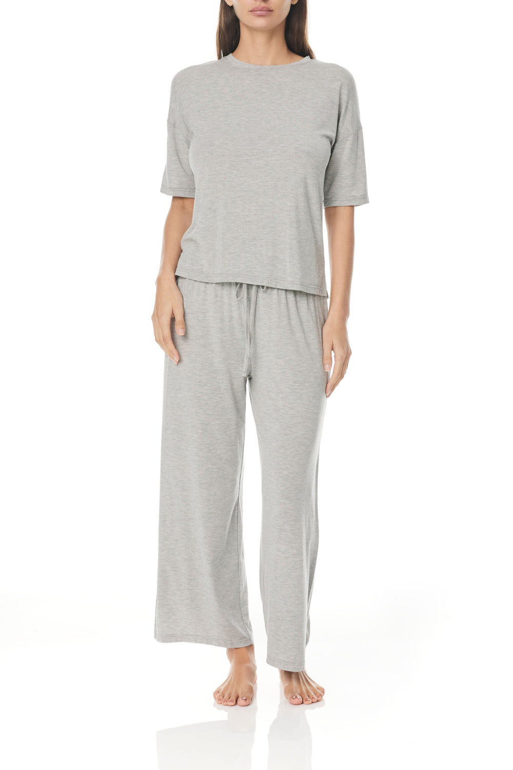 Jules Grey Wide Leg Modal PJ