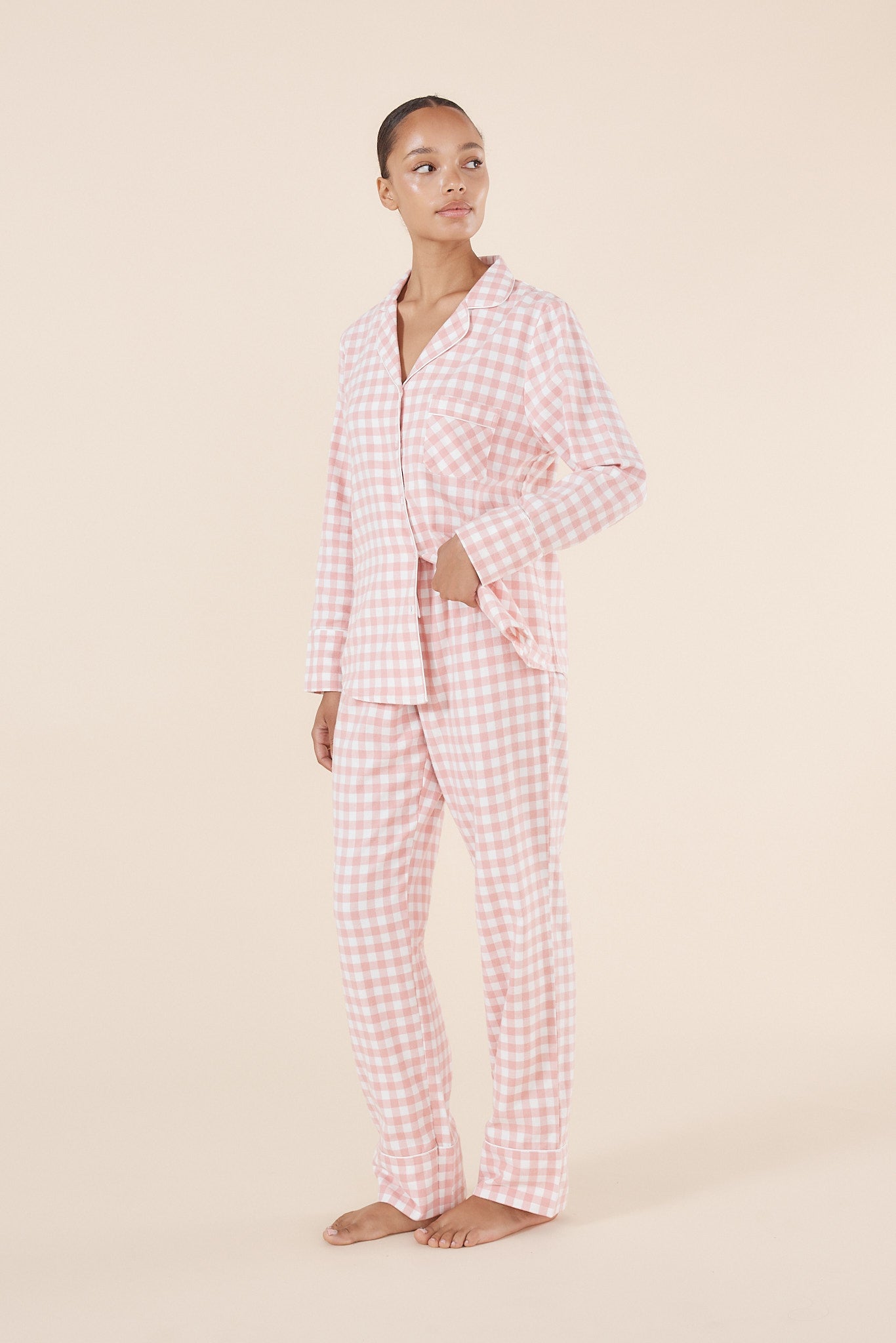 Juliette Gingham Cotton PJ set