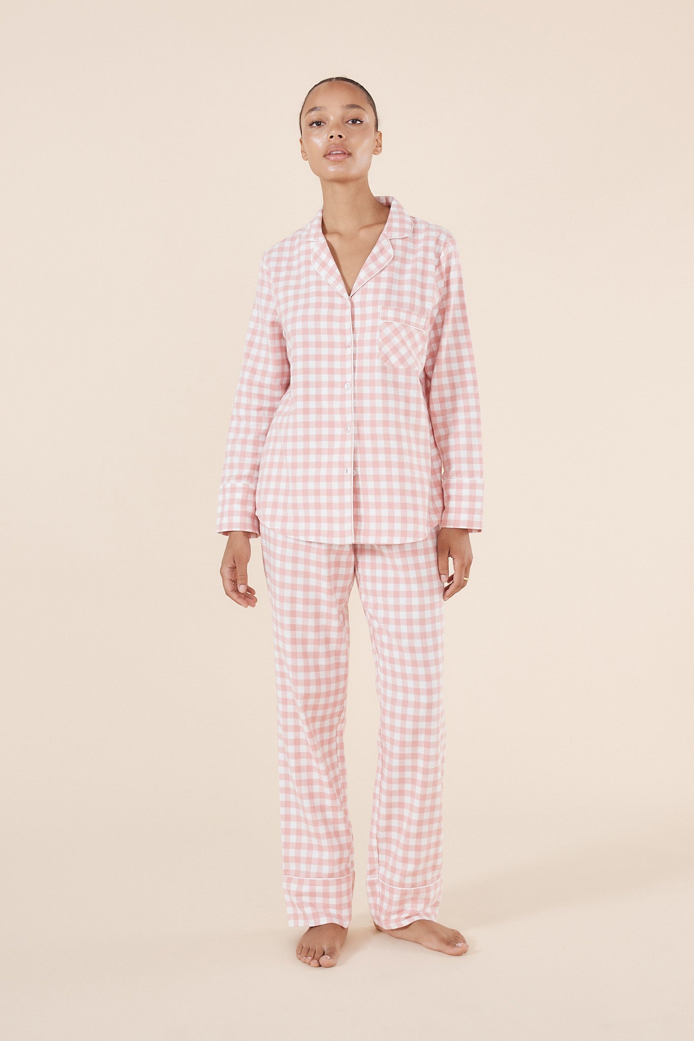 Juliette Gingham Cotton PJ set