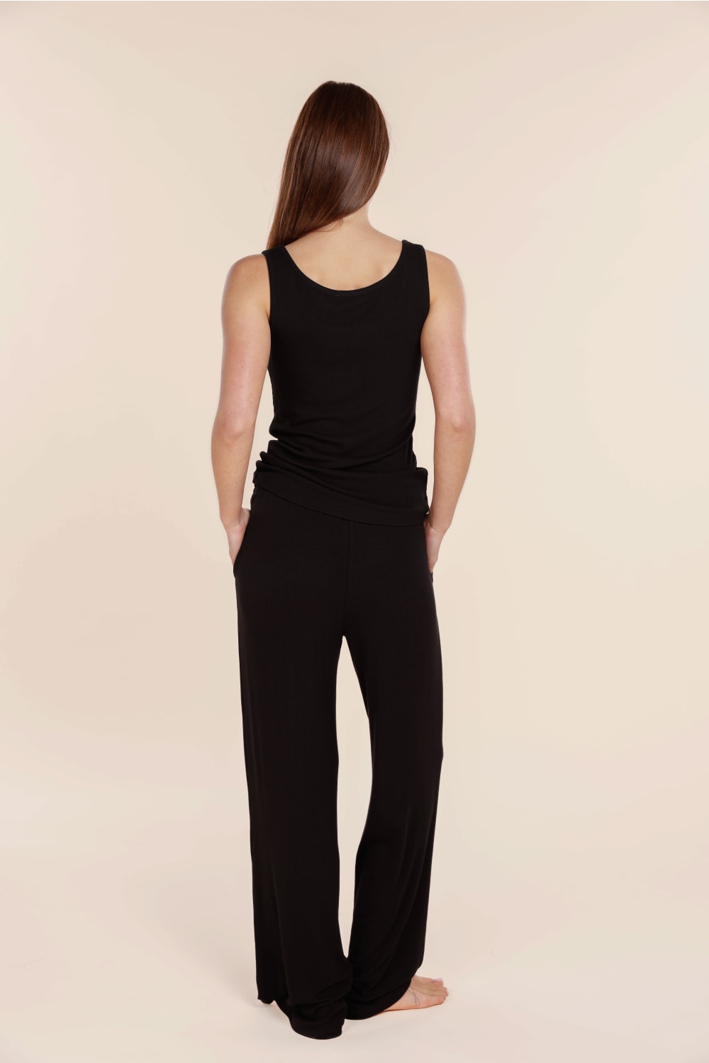 Liberty Ribbed Singlet Henley Top