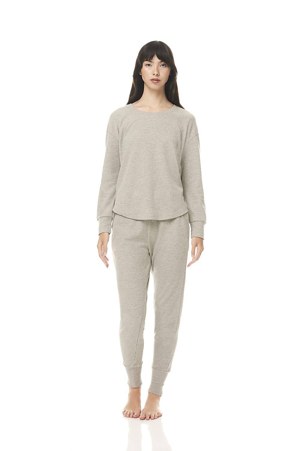 Logan Grey Waffle PJ