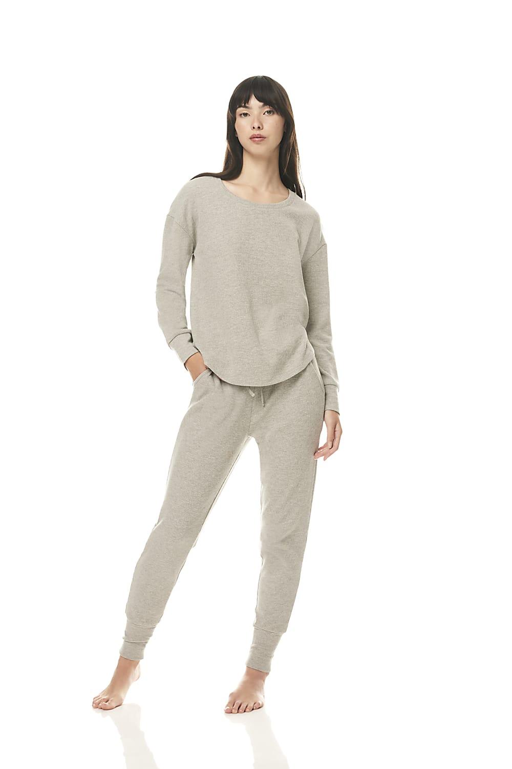 Logan Grey Waffle PJ