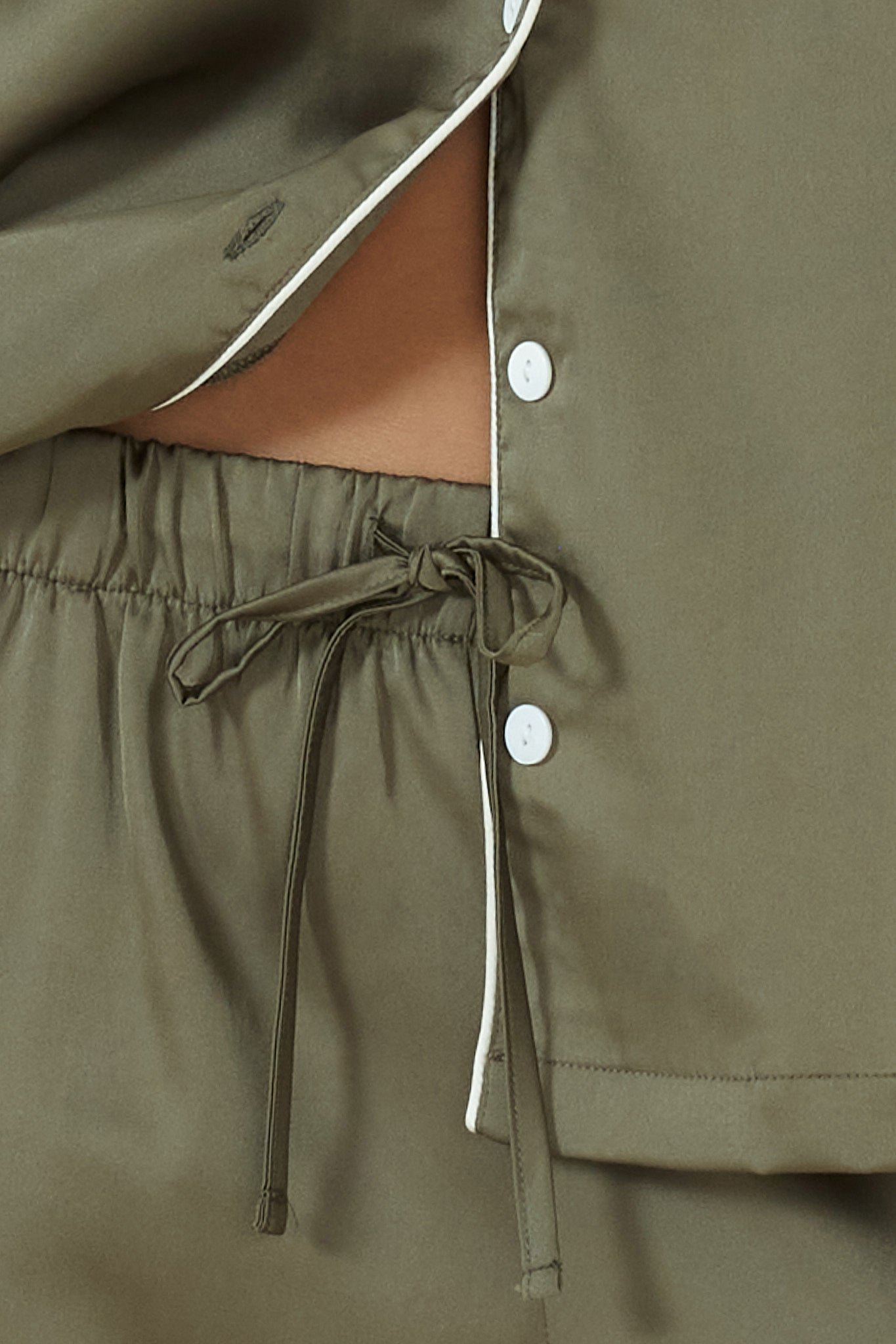Luella Olive Silky Satin PJ Set