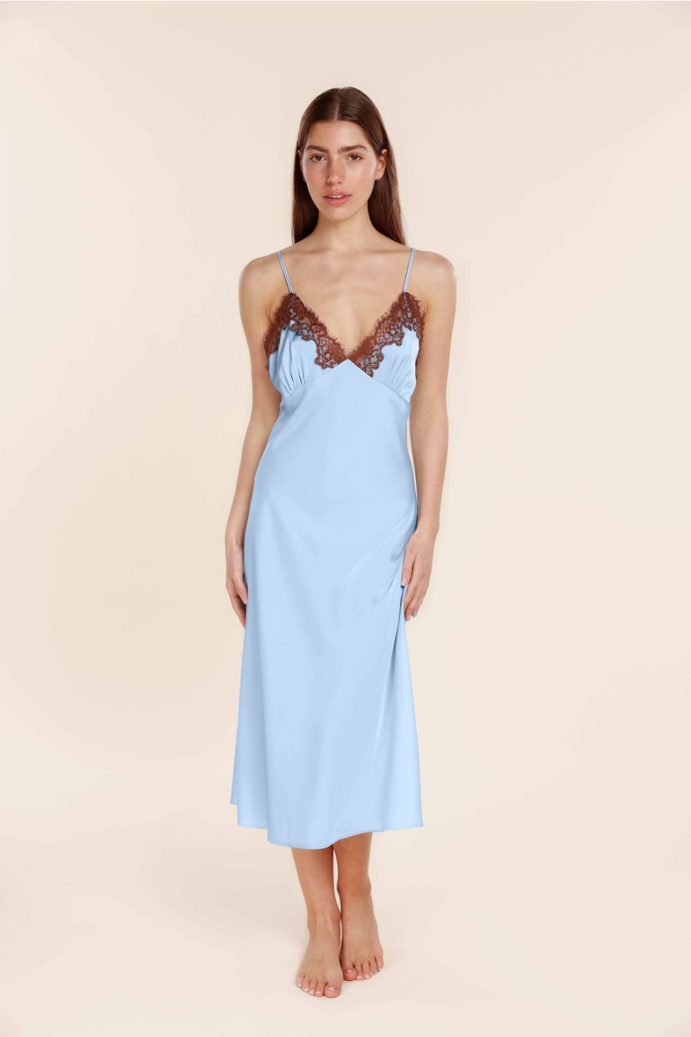 Magnolia Silky Satin Long Gown